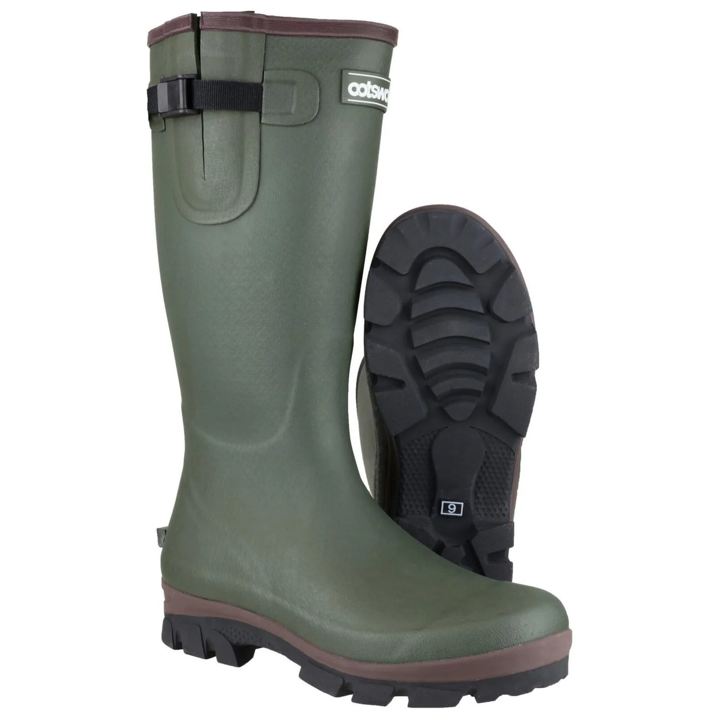 Cotswold Grange Neoprene Classic Wellington Green Boots