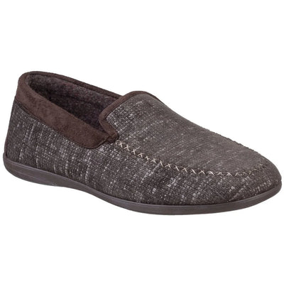 Cotswold Mens Stanley Moc Toe Full Slipper