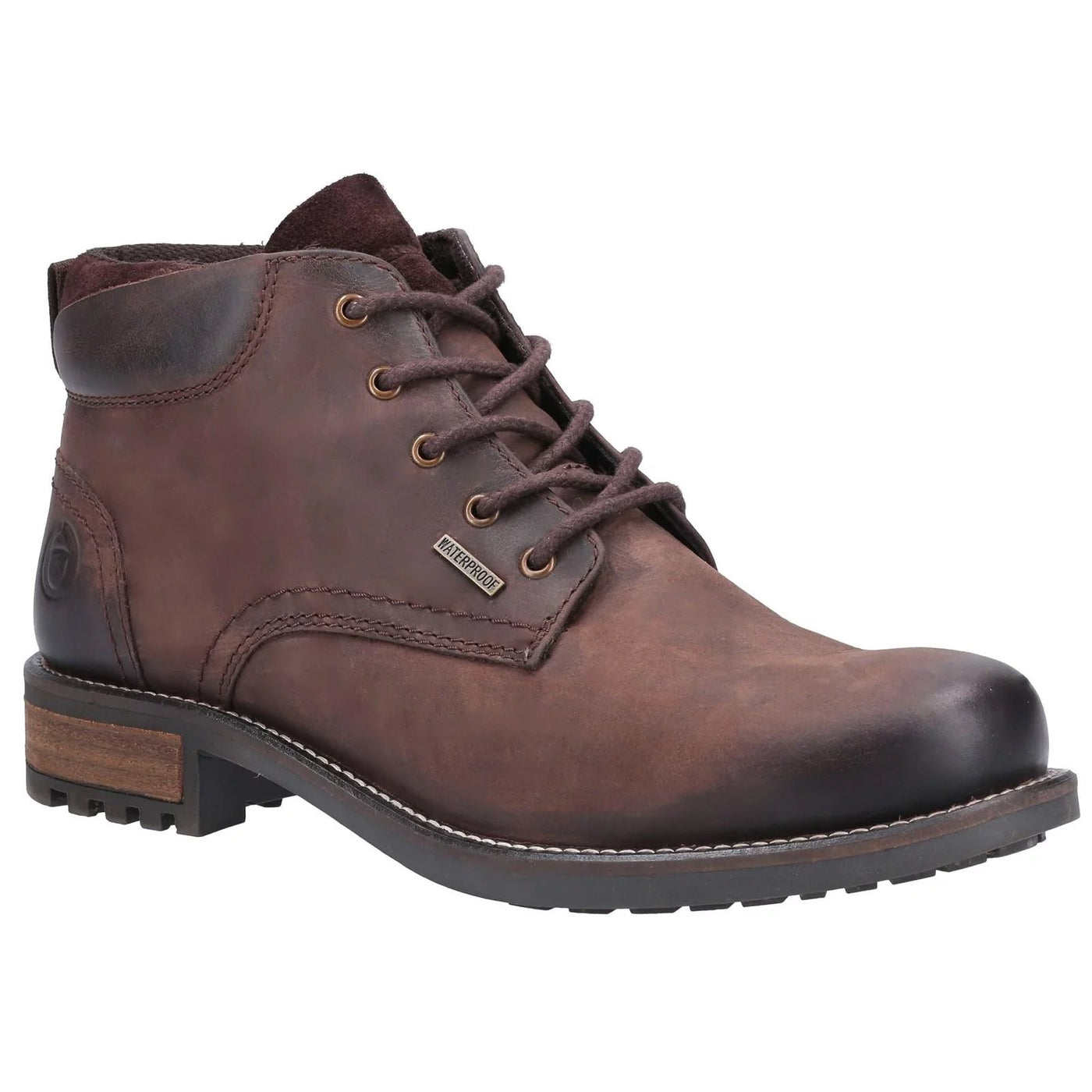 Cotswold Woodmancote Brown Lace Up Work Boot