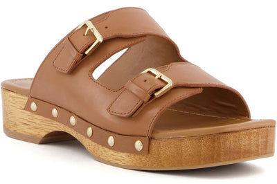 Dune Juniper Womens Leather Slip On Sandal