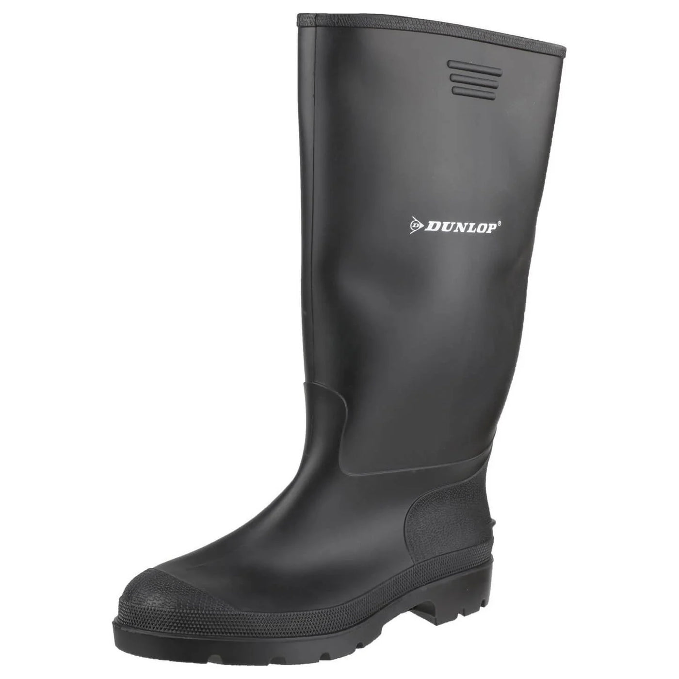 Dunlop Pricemastor Men's Black Ribbed Wellingtons Boots