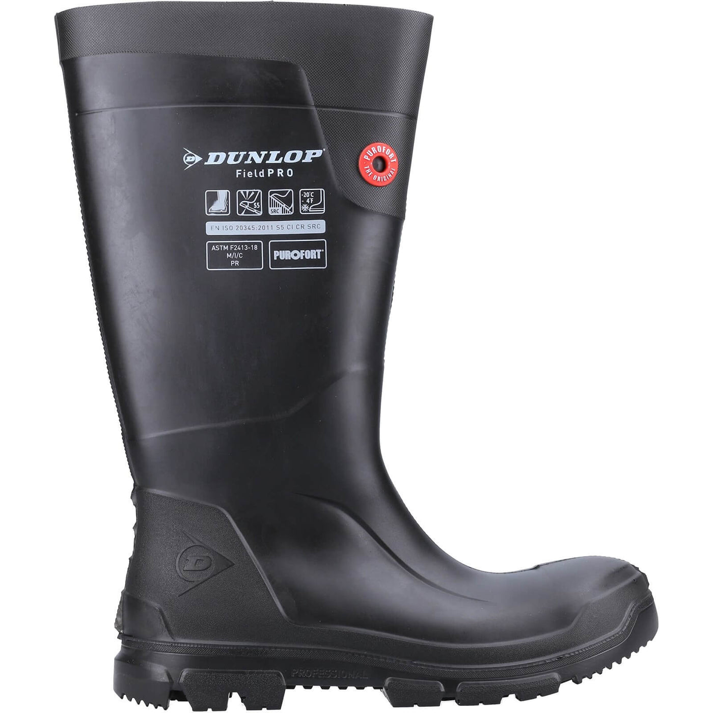 Dunlop Terrapro Purofort Full Safety Black Wellington Boots