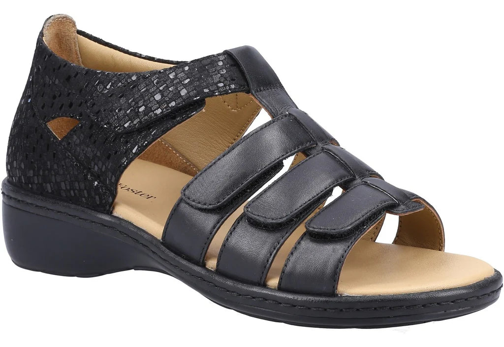 Fleet & Foster Ladies Julie Leather Touch Fastening Sandals