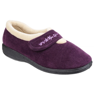 Fleet & Foster Capa Women's Memory Foam Slippers in Purple