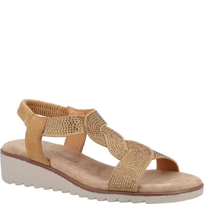 Fleet & Foster Hyacinth Women Slingback Open Toe Touch Fastening Leather Sandal