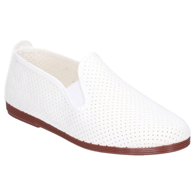 Flossy Pulga Unisex Perforated Slip On Plimsolls