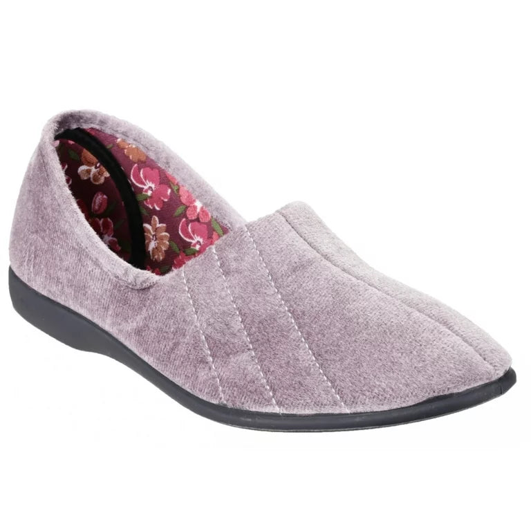 Gbs Gray Elegance Audrey Ladies Slippers