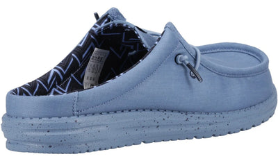 Heydude Wally Slip Canvas Mule Mens Slip On Casual Shoe