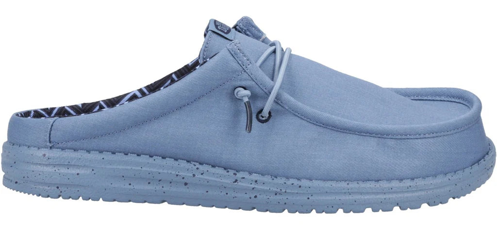 Heydude Wally Slip Canvas Mule Mens Slip On Casual Shoe