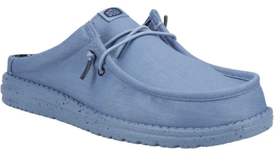 Heydude Wally Slip Canvas Mule Mens Slip On Casual Shoe