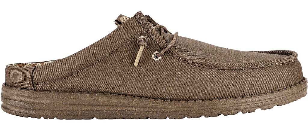 Heydude Wally Slip Canvas Mule Mens Slip On Casual Shoe