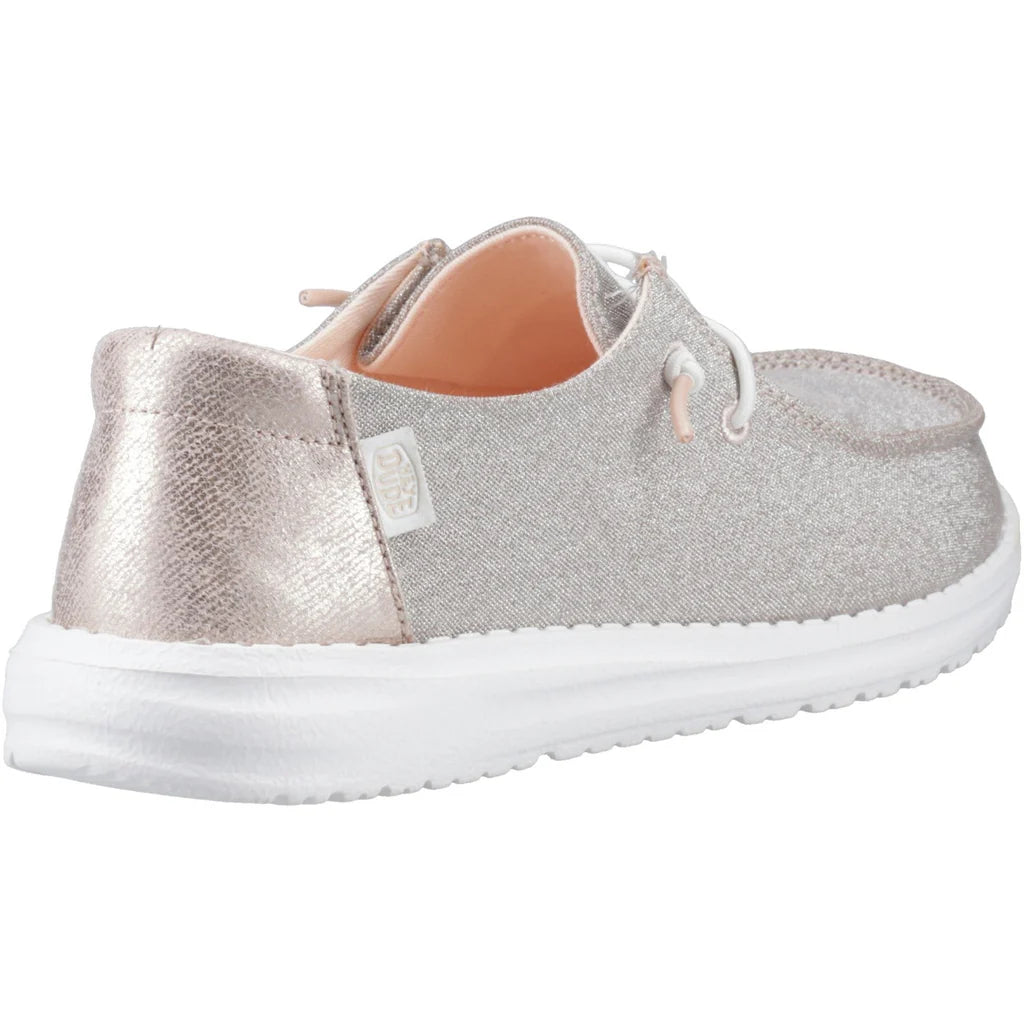 Heydude Wendy Metallic Sparkle Womens Casual Shoe