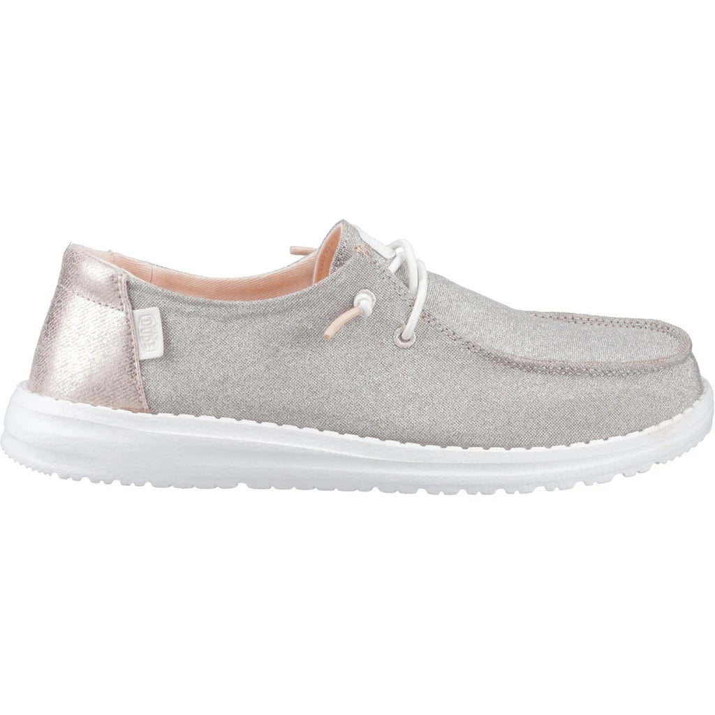 Heydude Wendy Metallic Sparkle Womens Casual Shoe