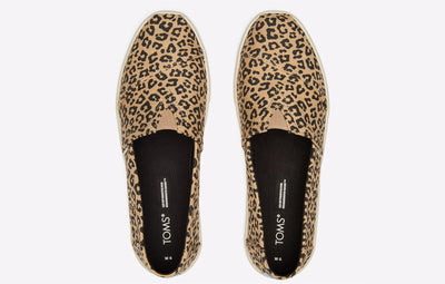 Toms Alpargata Cupsole Women Leopard Print Casual Slip On Shoes