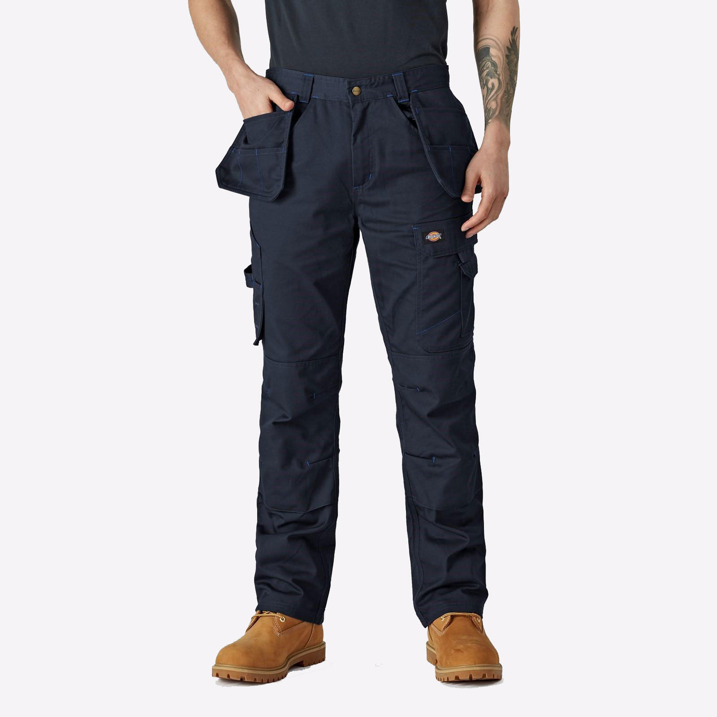 Dickies Redhawk Pro Tradesman Cargo Work Trousers Navy Blue