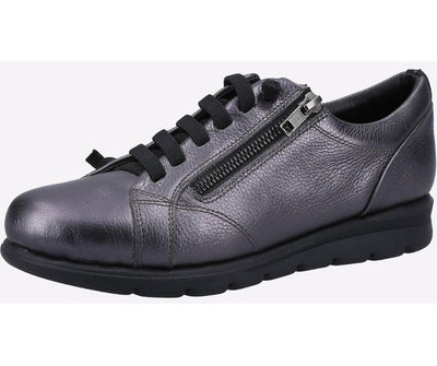 Fleet & Foster Ladies Polperro Leather Comfortable Leather Sneakers