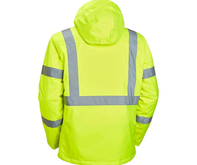 Helly Hansen Alta Lightflash Hi-Vis Winter Rain Shell Lime Jacket