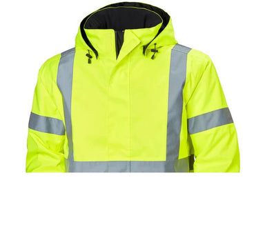 Helly Hansen Alta Lightflash Hi-Vis Winter Rain Shell Lime Jacket