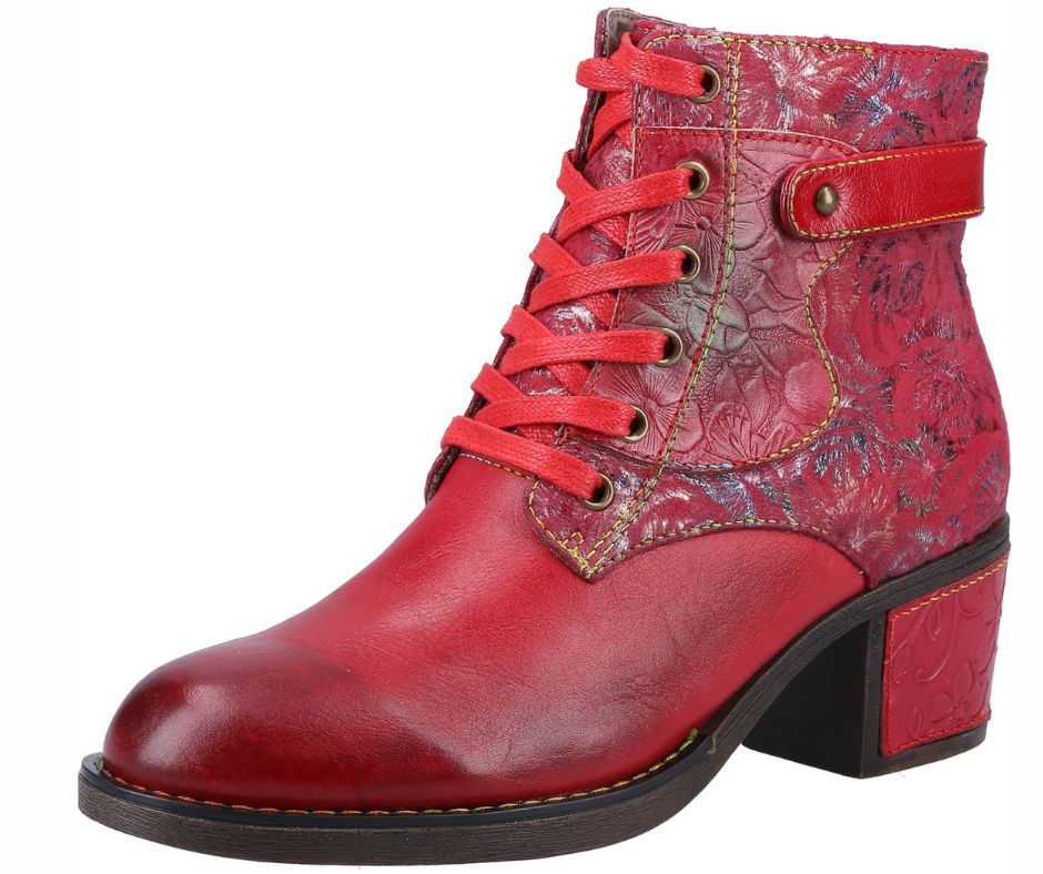 Riva Musa Ladies Red Heeled Boots