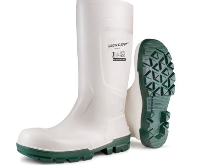 Dunlop Work It Safety White Toe Cap Wellington Boots