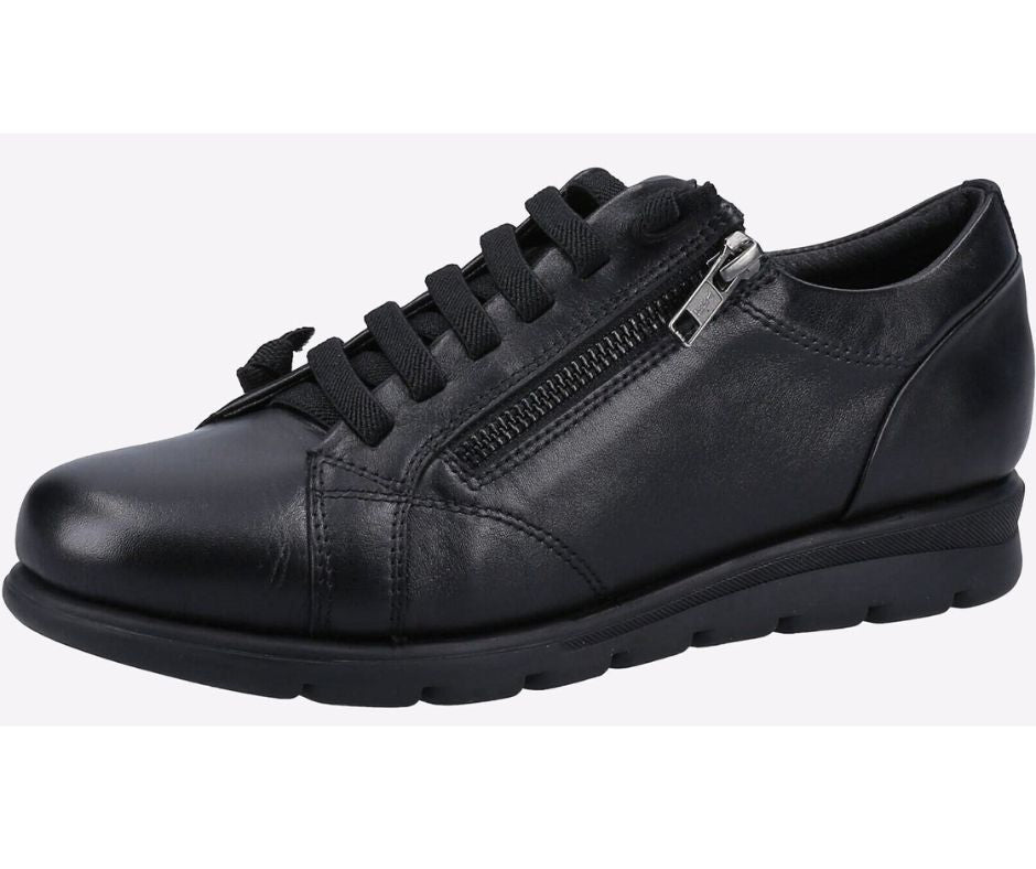 Fleet & Foster Ladies Polperro Leather Comfortable Leather Sneakers