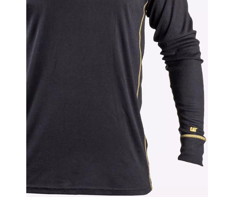 Caterpillar Thermal Long Sleeve Tee Shirt Black