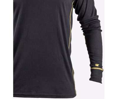 Caterpillar Thermal Long Sleeve Tee Shirt Black
