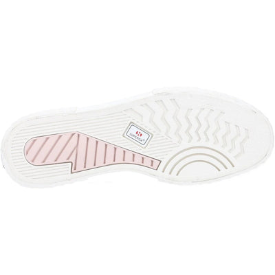 Superga  Stripe Platform Women Lace Up Trainer In Pink Smoke