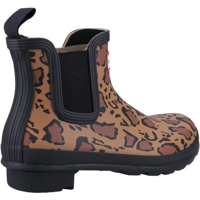 Hunter  Original Chelsea Leopard Short Boots