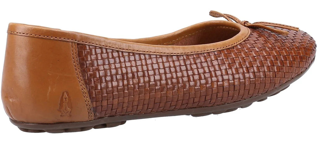 Hush Puppies Ladies Janelle Woven Leather Ballerina