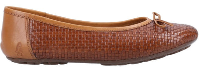 Hush Puppies Ladies Janelle Woven Leather Ballerina