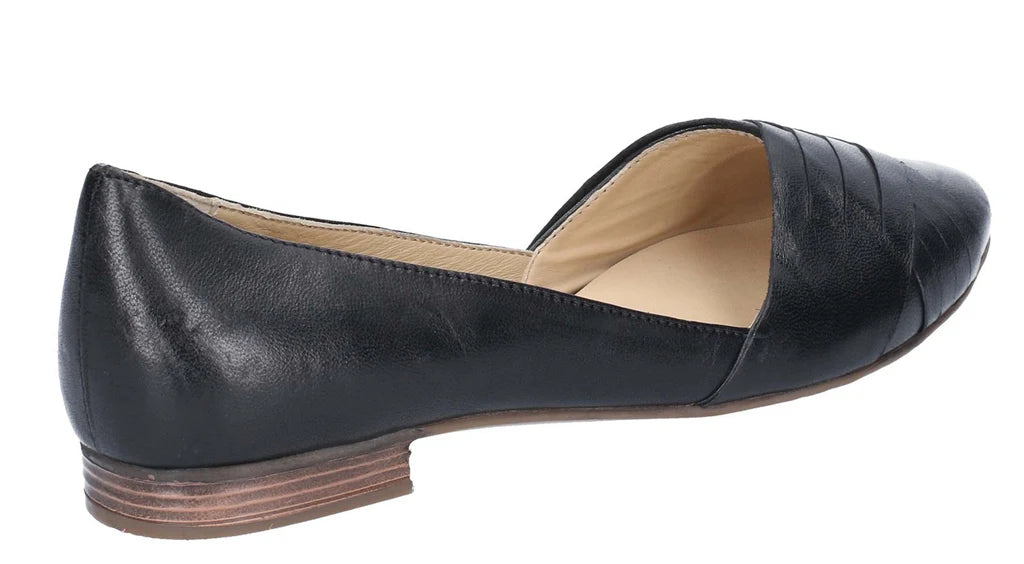 Hush Puppies Ladies Marley Ballerina Leather Slip On Shoes