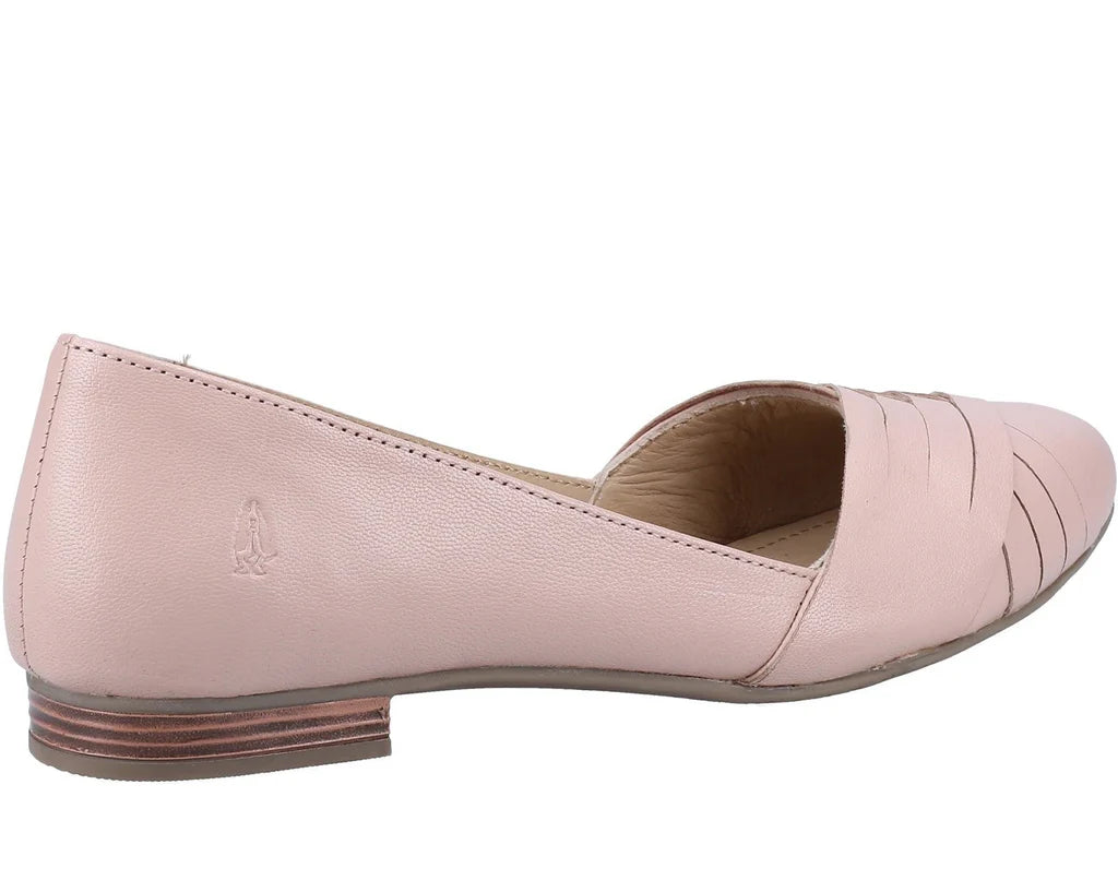 Hush Puppies Ladies Marley Ballerina Leather Slip On Shoes