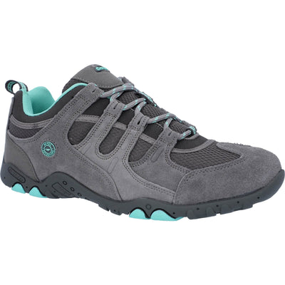 Hi-Tec Quadra Ii Ladies Leather Hiking Trail Lace Trainers Shoe