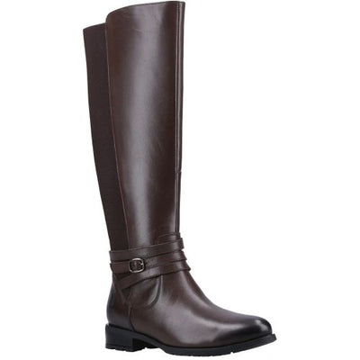 Hush Puppies Womens Scarlett Long Length Leather Calf Boot