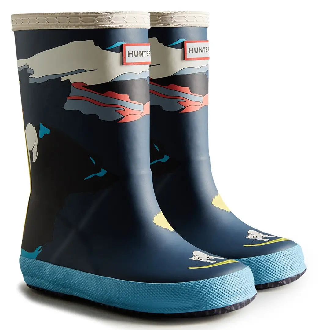 Hunter Kids Iceberg Print Boots