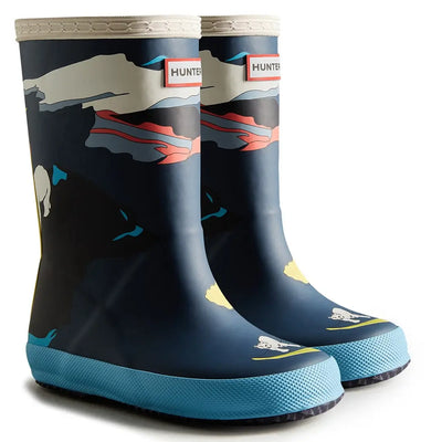 Hunter Kids Iceberg Print Boots