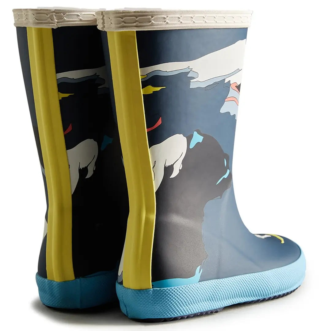 Hunter Kids Iceberg Print Boots