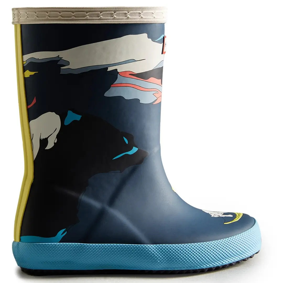 Hunter Kids Iceberg Print Boots