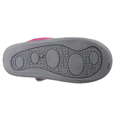 Mirak Kitty Kids Touch Fastening Grey Slipper