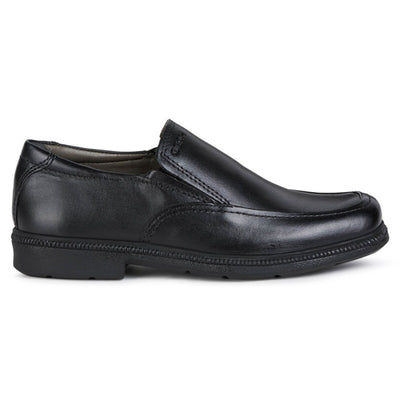 Geox Federico Slip-on Styling Black Men Formal Leather School Shoes