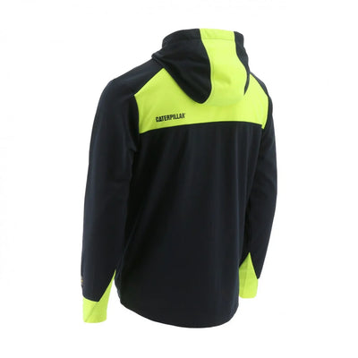 Caterpillar Triton Full Zip Water Resistant Black/green Hoodie