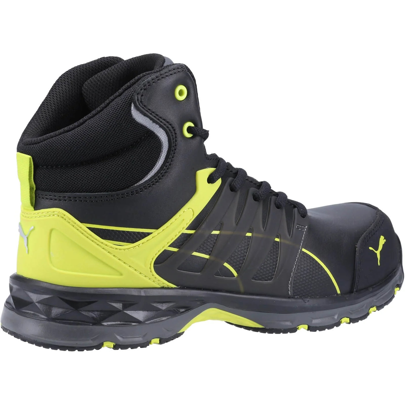 Puma Safety Men's Velocity Black/Yellow Mid Work Boots