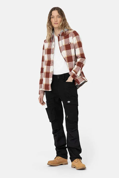 Dickies Flannel Womens Casual Shirt Jacket