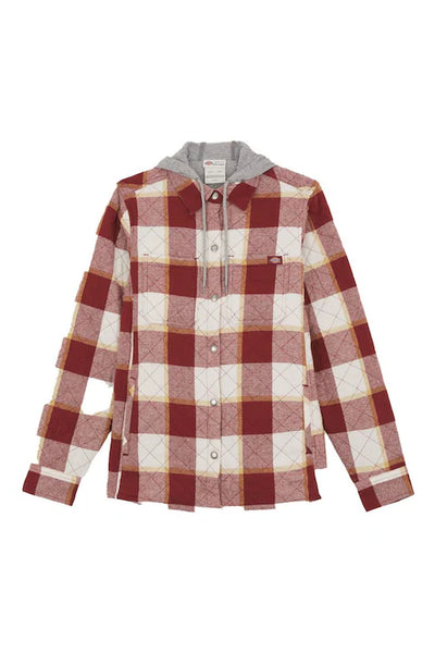 Dickies Flannel Womens Casual Shirt Jacket