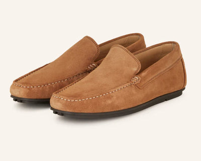 Gant Mc Bay Driving Mens Suede Cognac Casual Loafers