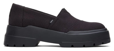 Toms Women Alpargata Combat Low Black Slip On Sneakers