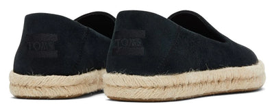 Toms Women's Suede Black Espadrilles Shoes