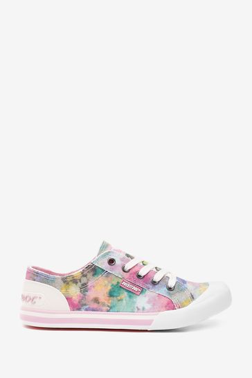 Rocket Dog Ladies Jazzin Candy Tie Dye Casual Shoes (Pink/Multicolored)