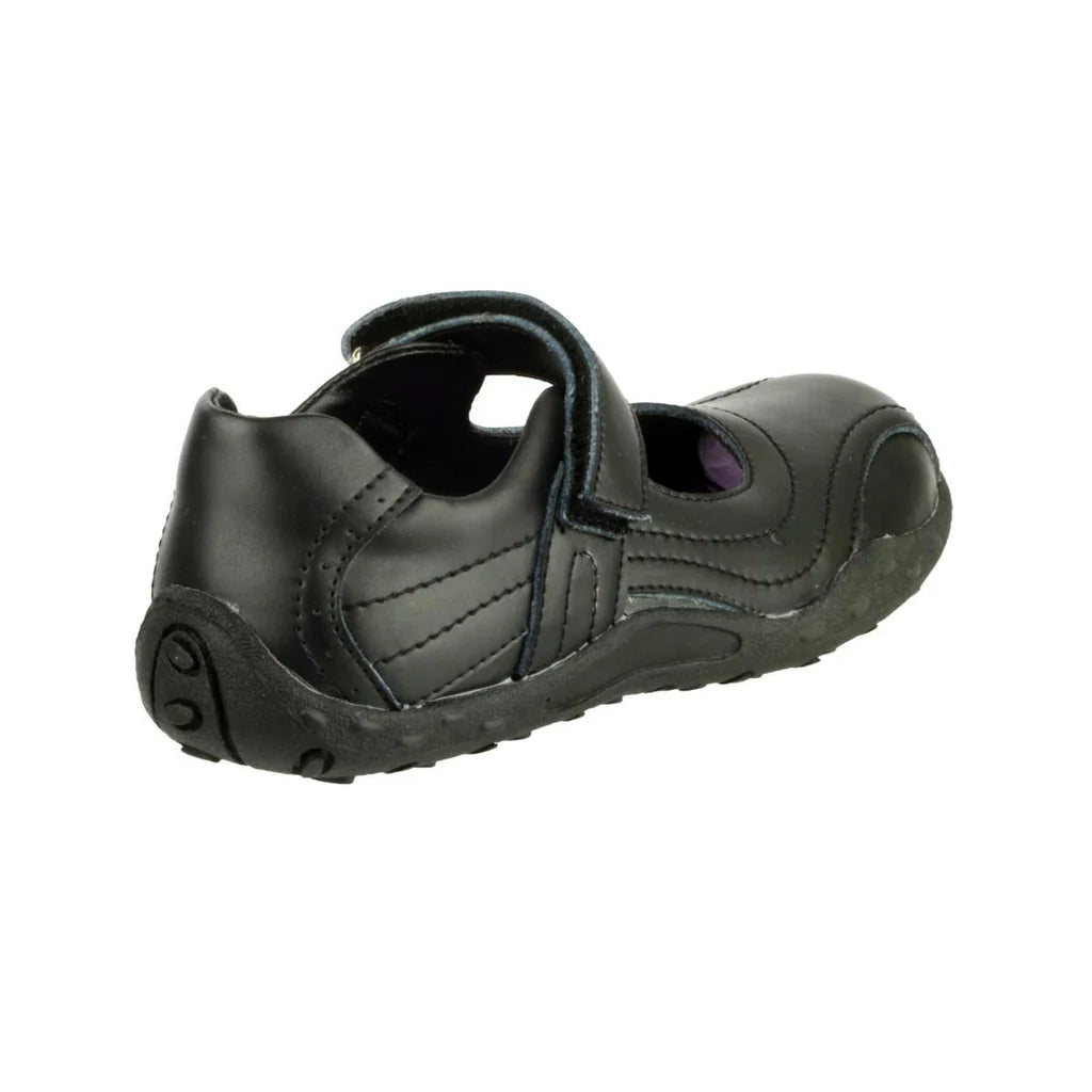 Mirak Freya Oxypas Slip-resistant Girls Black School Shoe